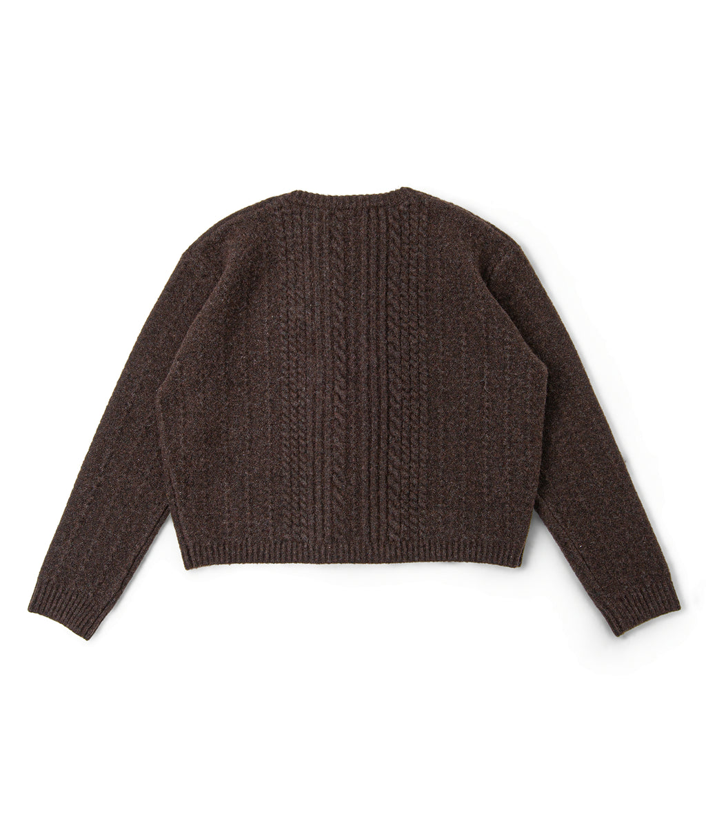 Cable Knit Crewneck Sweater