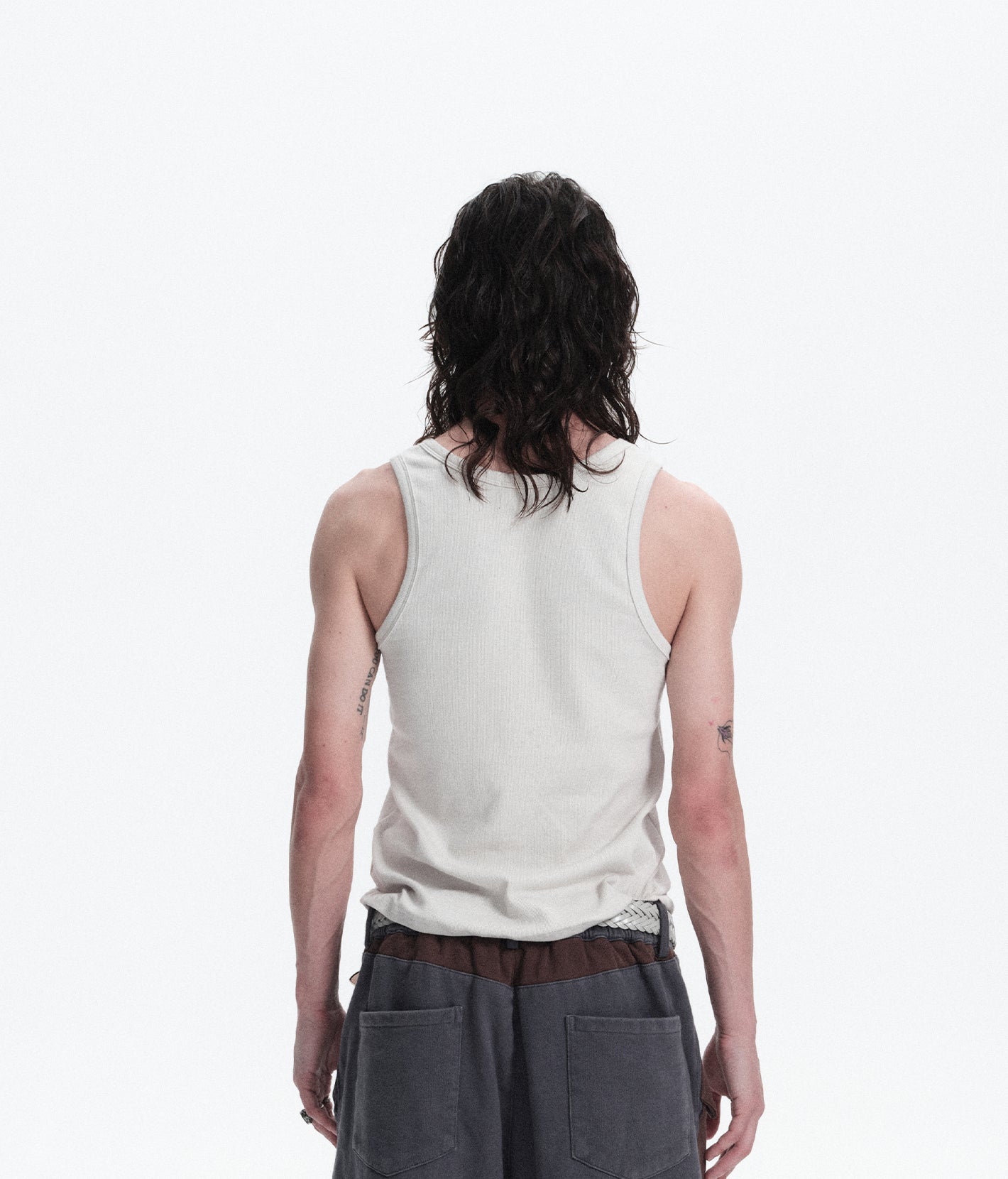 Graphic Ribbed Tank Top