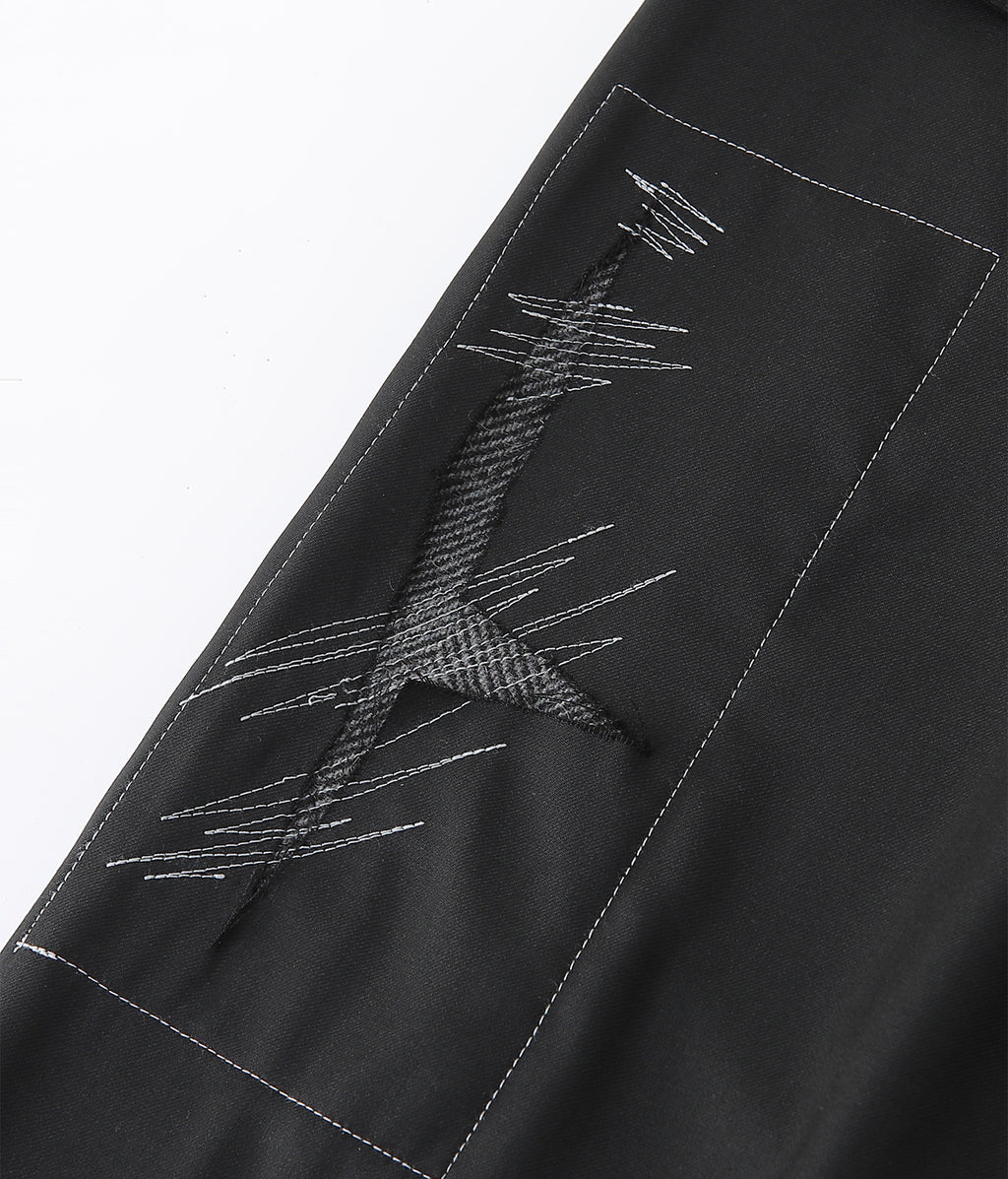 Patch Wool Tailored Trouser