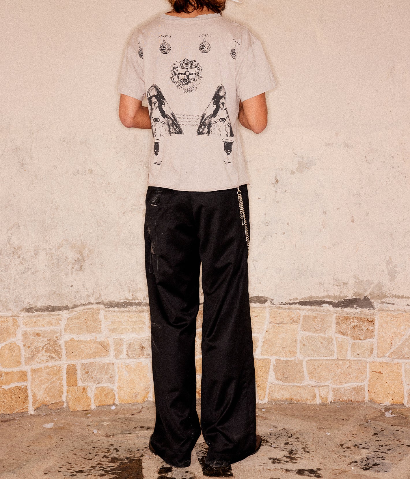 Patch Wool Tailored Trouser