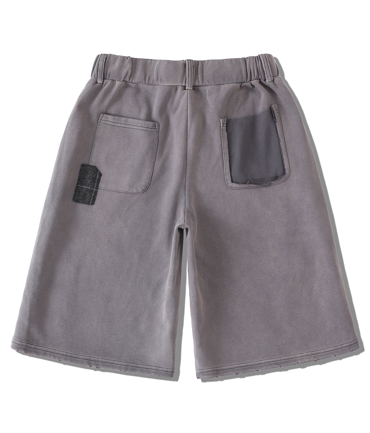 Patchwork Graphic Washed Sweatshorts