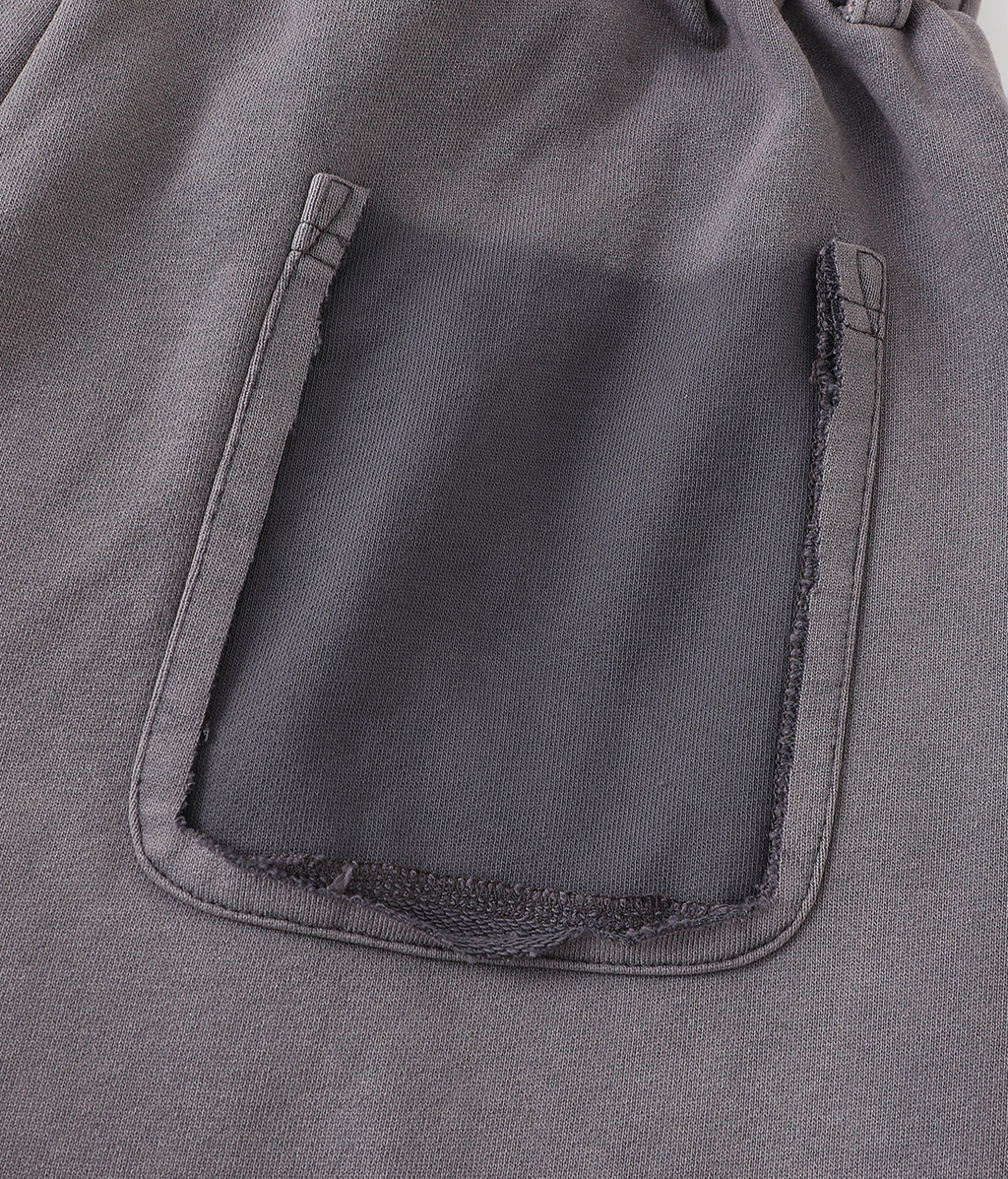Patchwork Graphic Washed Sweatshorts