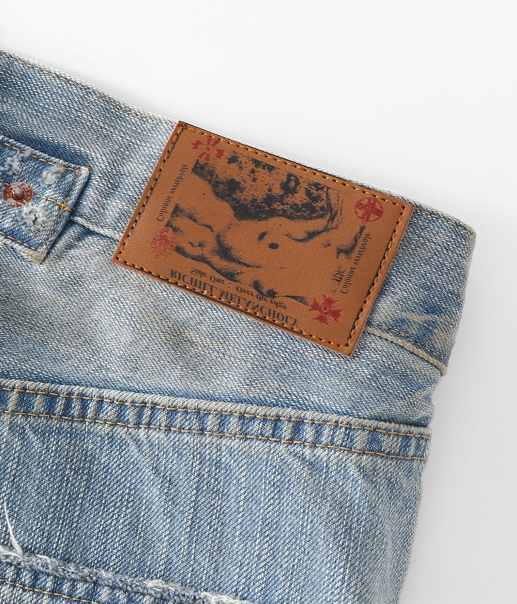 Rust Button Selvedge Denim
