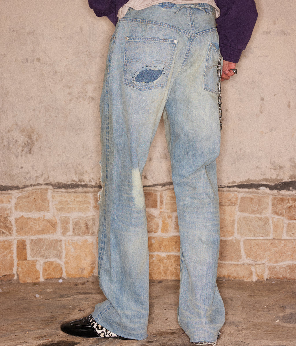 Rust Button Selvedge Denim