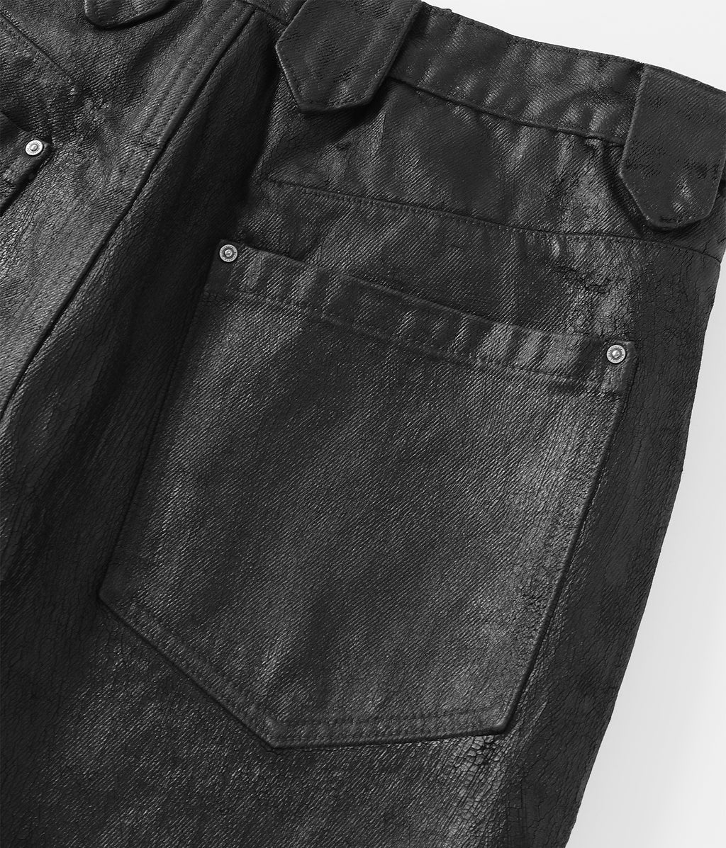 Waxed Flare Denim
