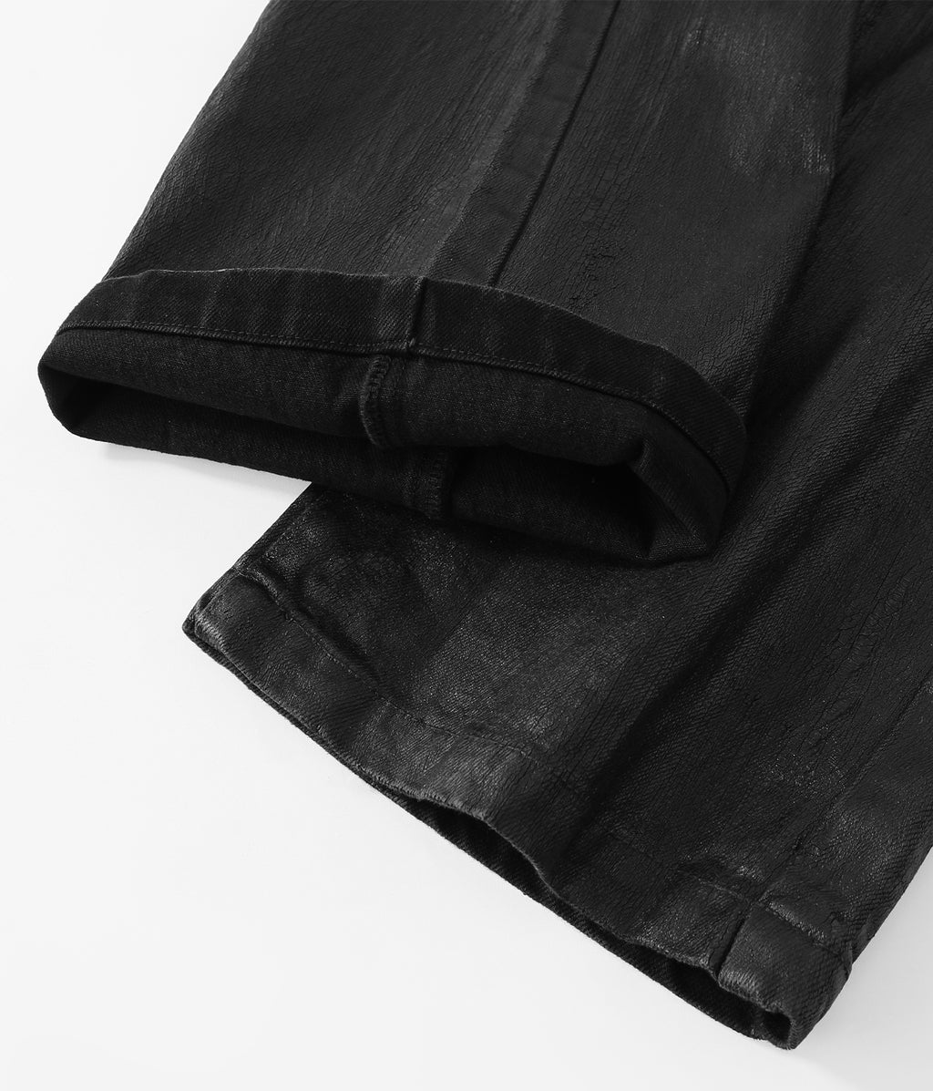 Waxed Flare Denim