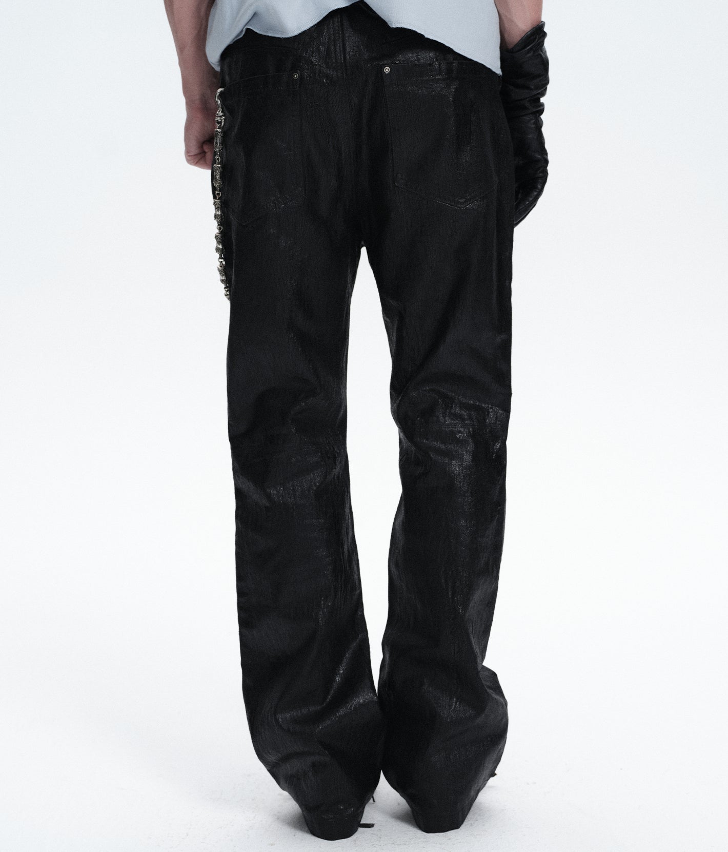Waxed Flare Denim
