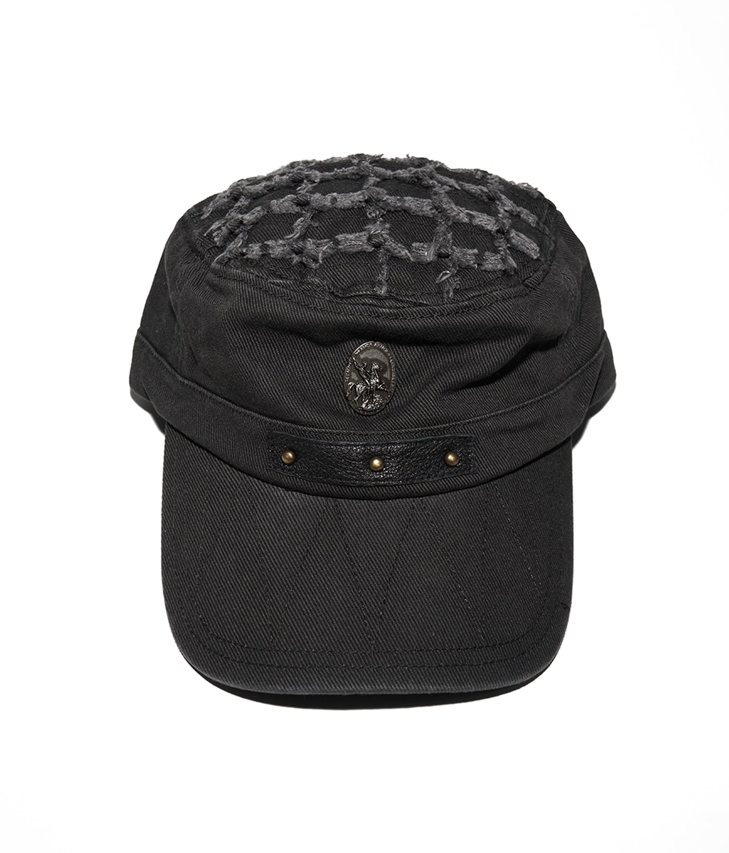 Coin-Emblem Distressed Military Cap | Richill Melancholy