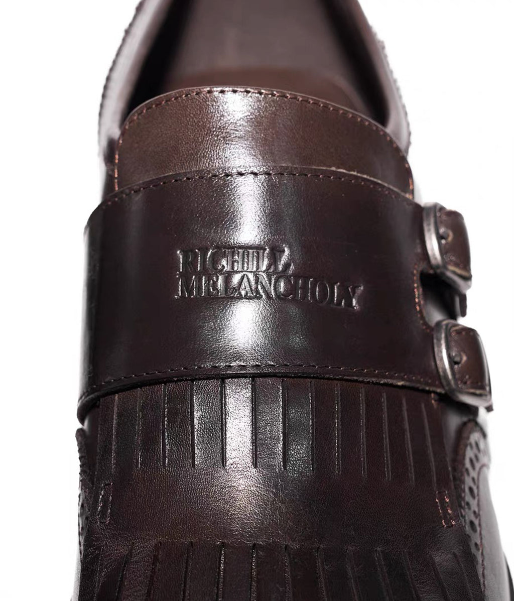 Fringed Monk Leather Shoes | Richill Melancholy