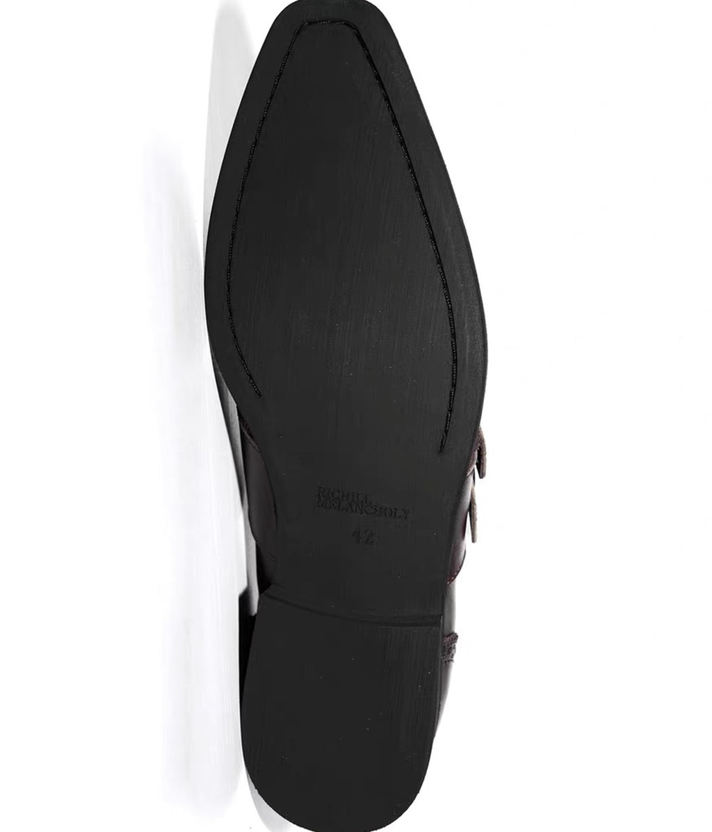 Fringed Monk Leather Shoes | Richill Melancholy