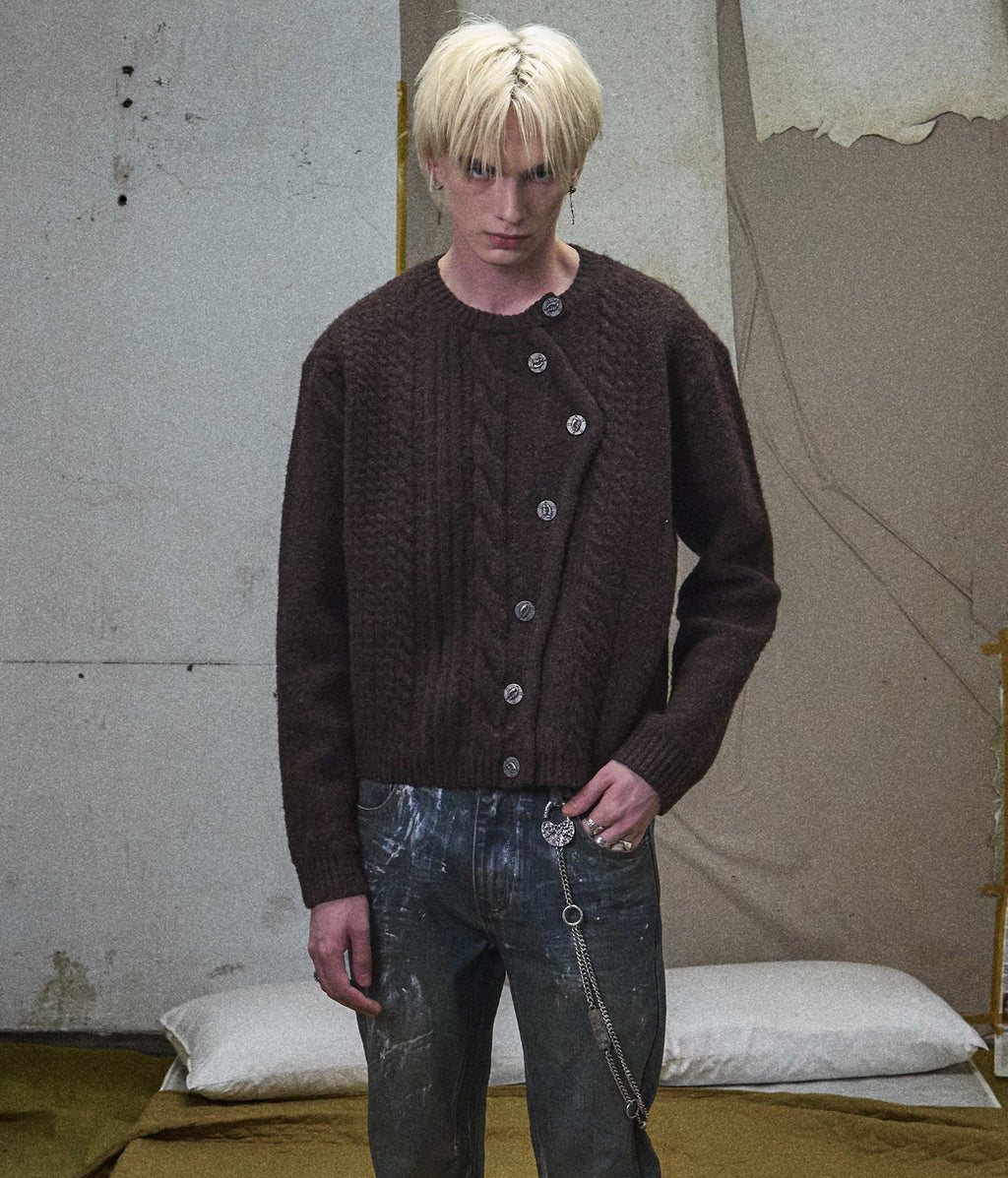 Cable Knit Crewneck Sweater