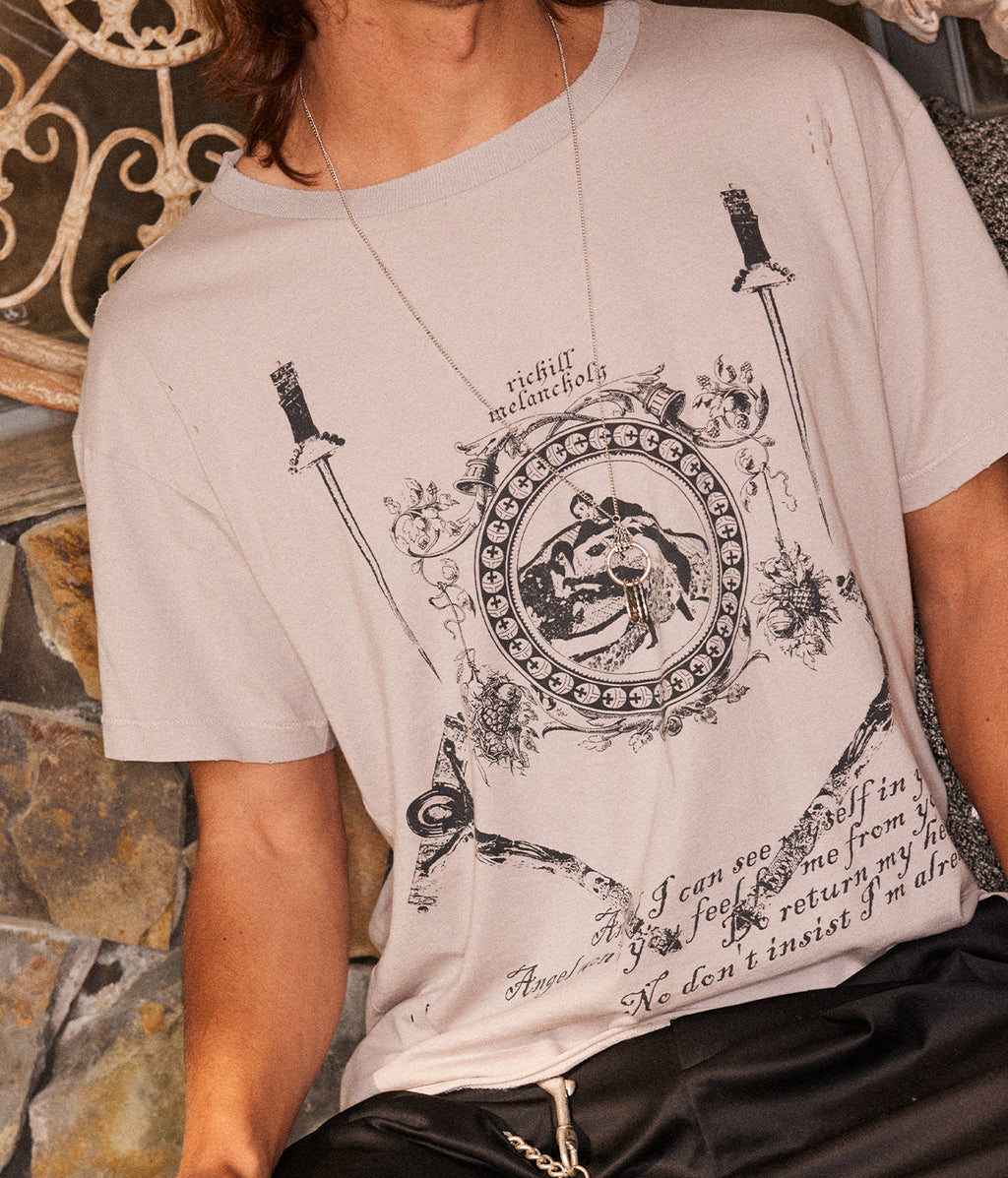 Dagger Frame Distressed Tee | Richill Melancholy
