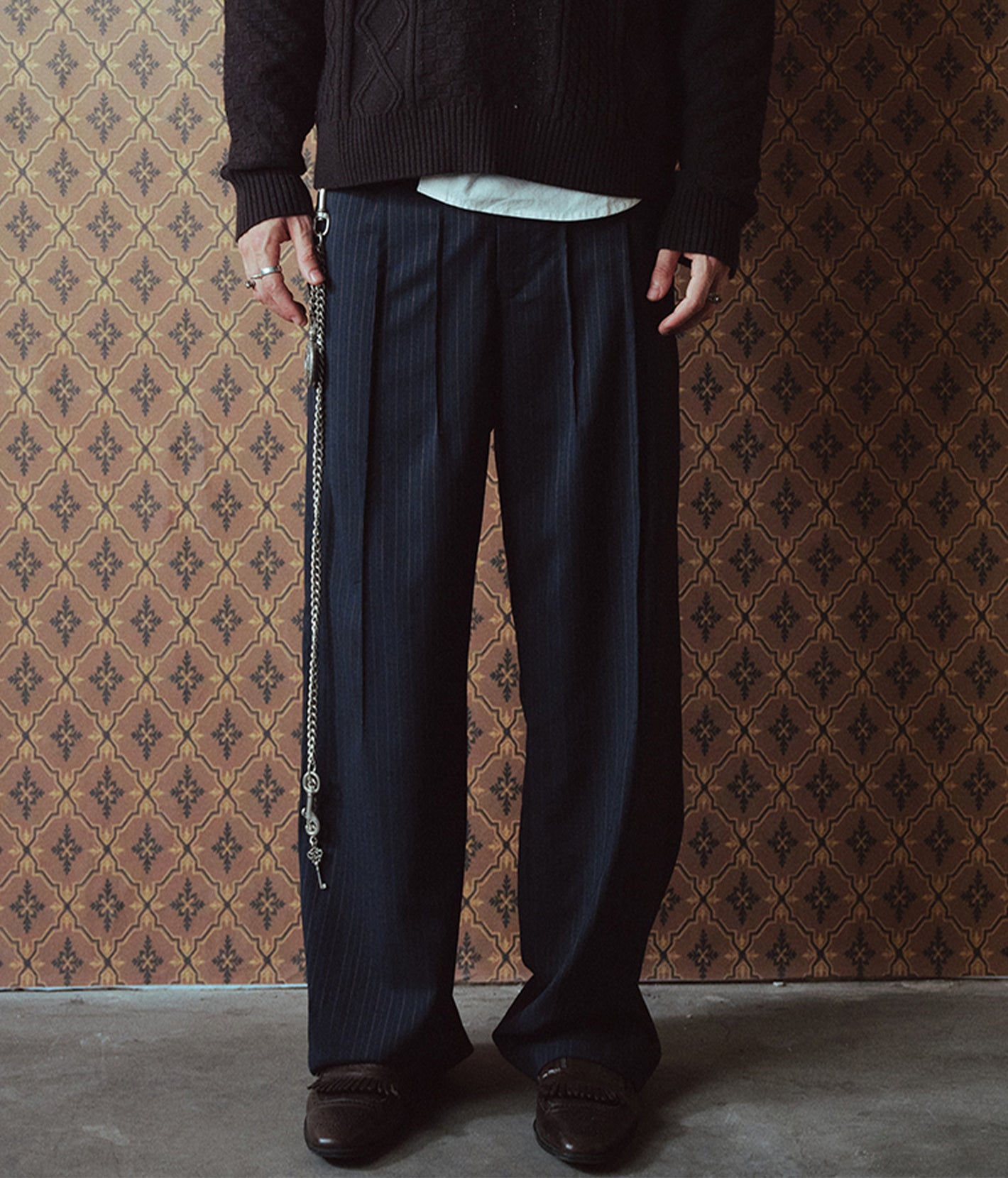 Displaced Loops Stripe Trouser | Richill Melancholy