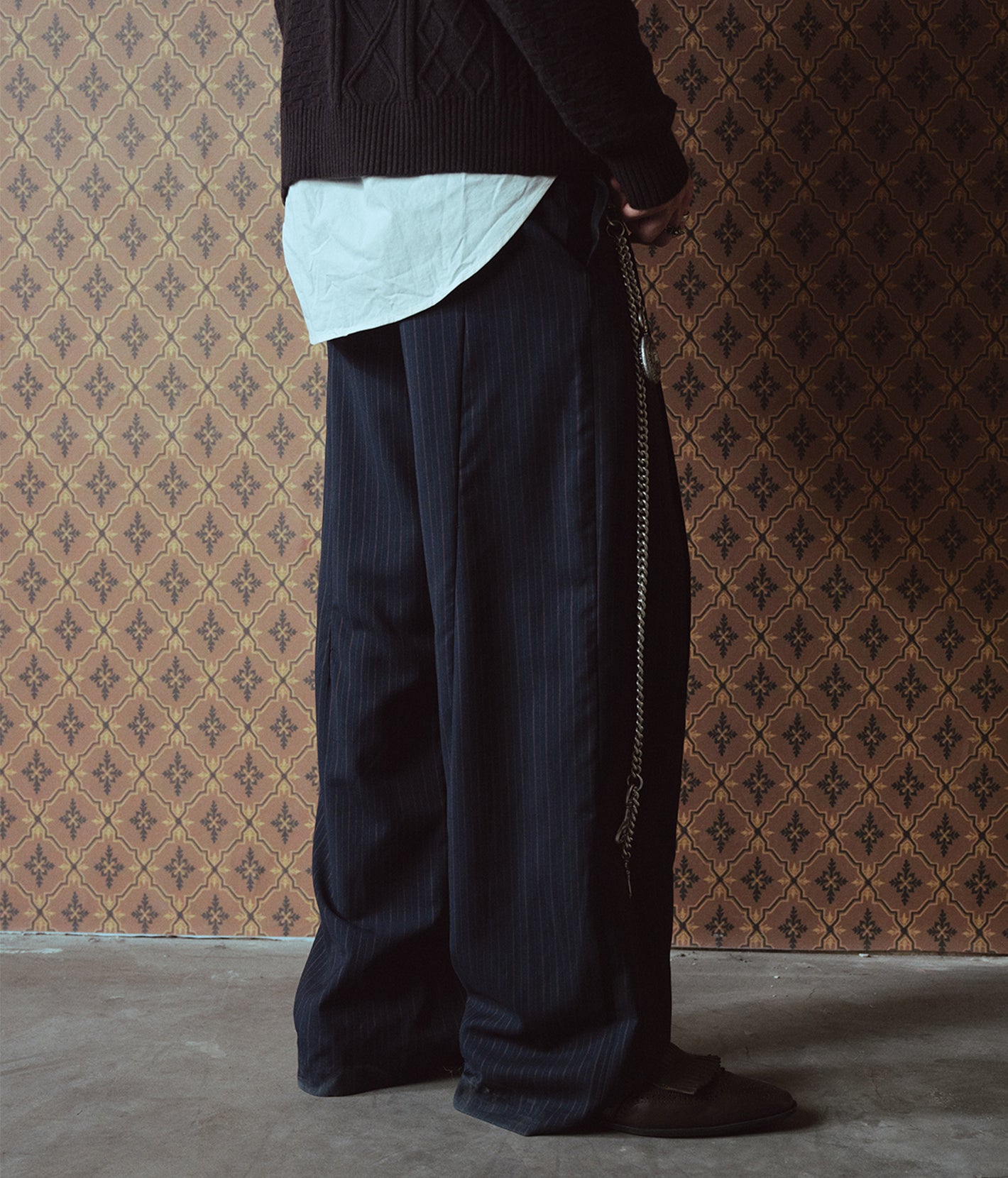 Displaced Loops Stripe Trouser | Richill Melancholy
