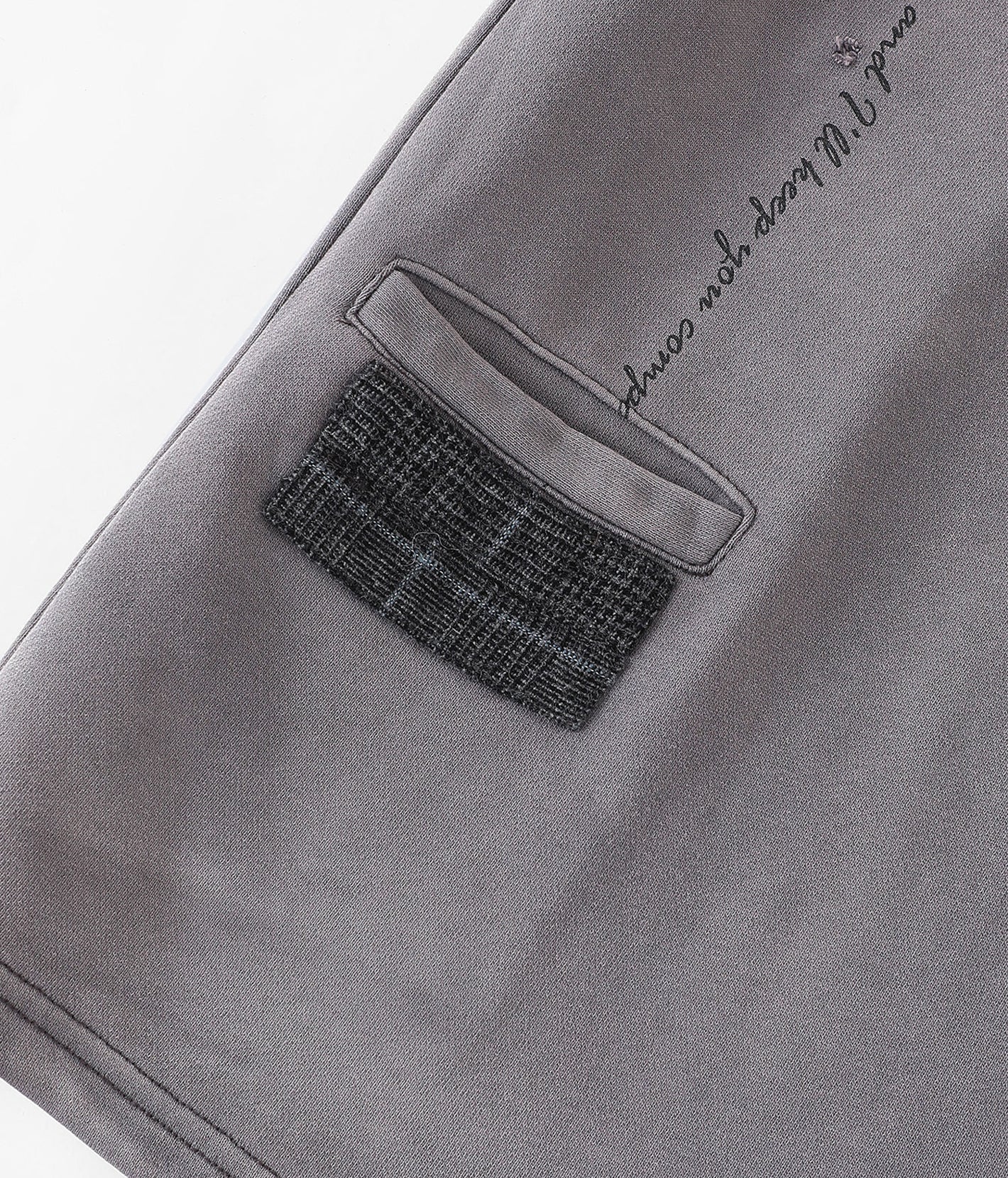 Patchwork Graphic Washed Sweatshorts