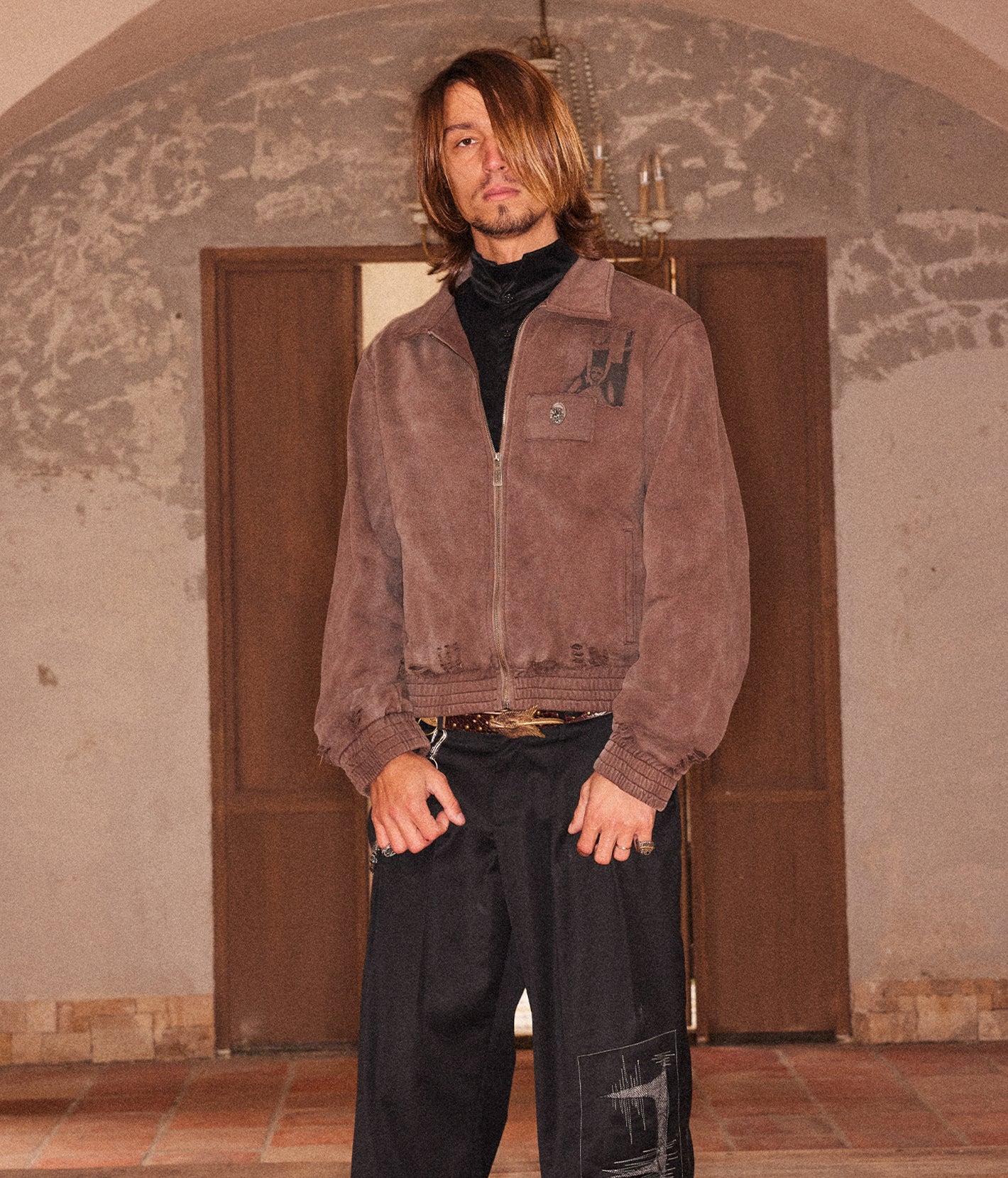 Printed Patched Jacket | Richill Melancholy