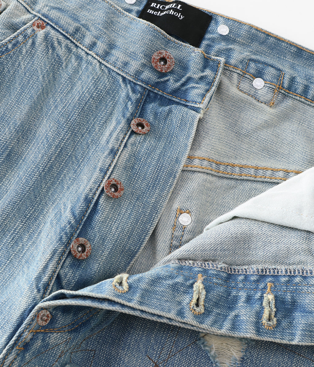 Rust Button Selvedge Denim