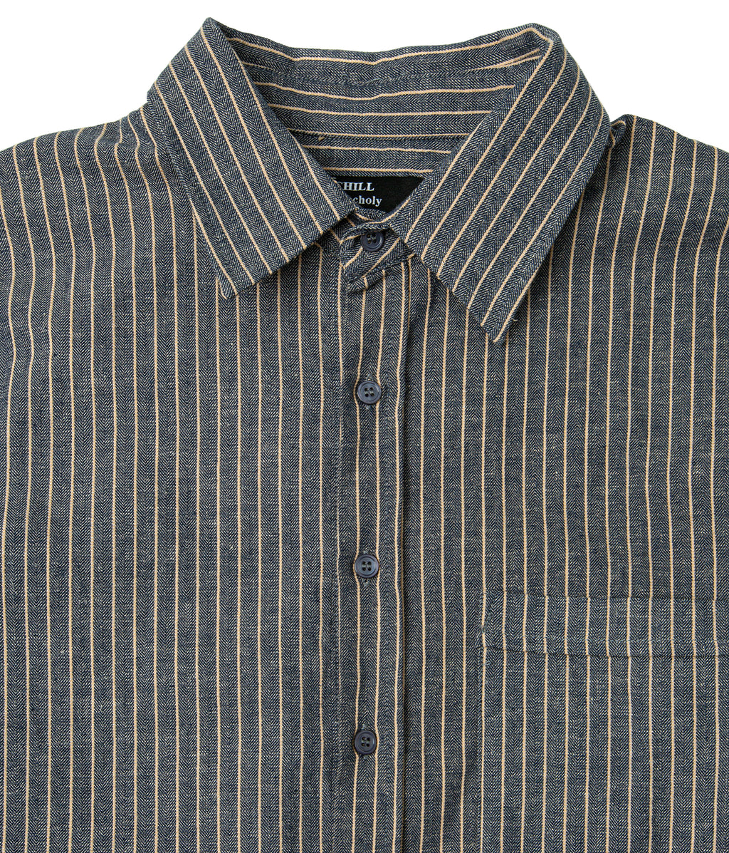 Striped Cotton Linen Shirt