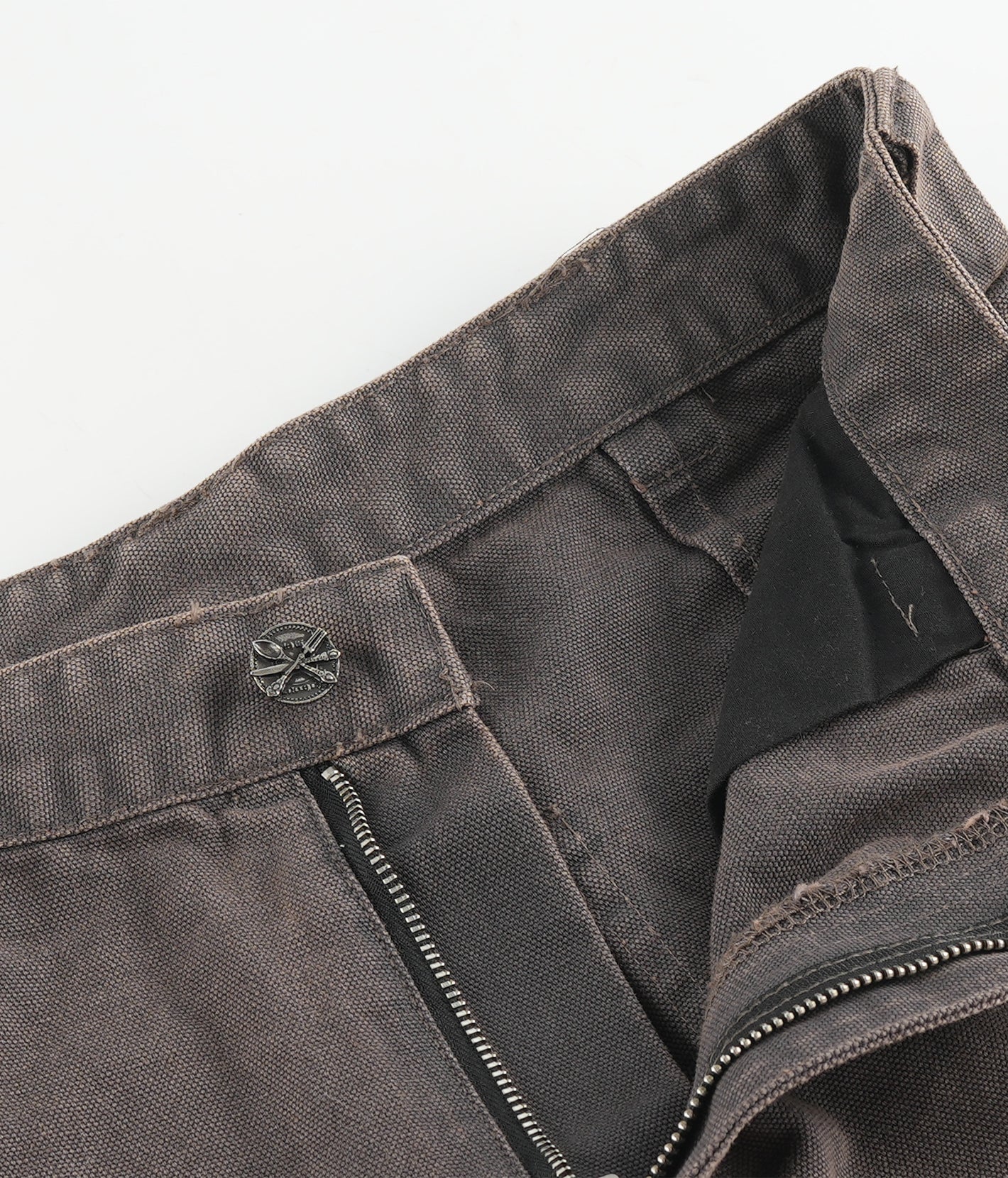 Studded Washed Canvas Shorts