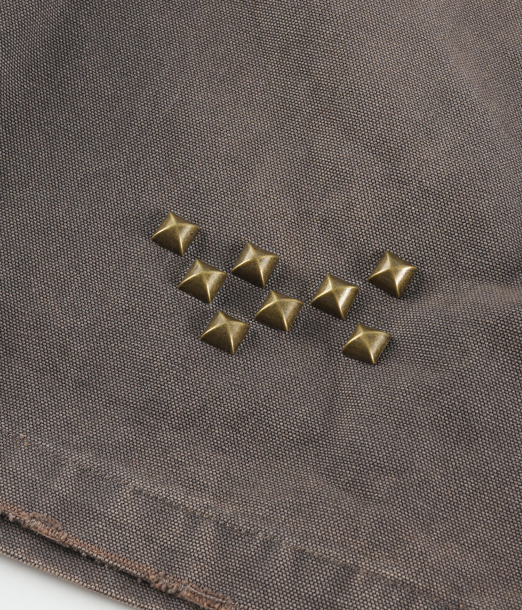 Studded Washed Canvas Shorts