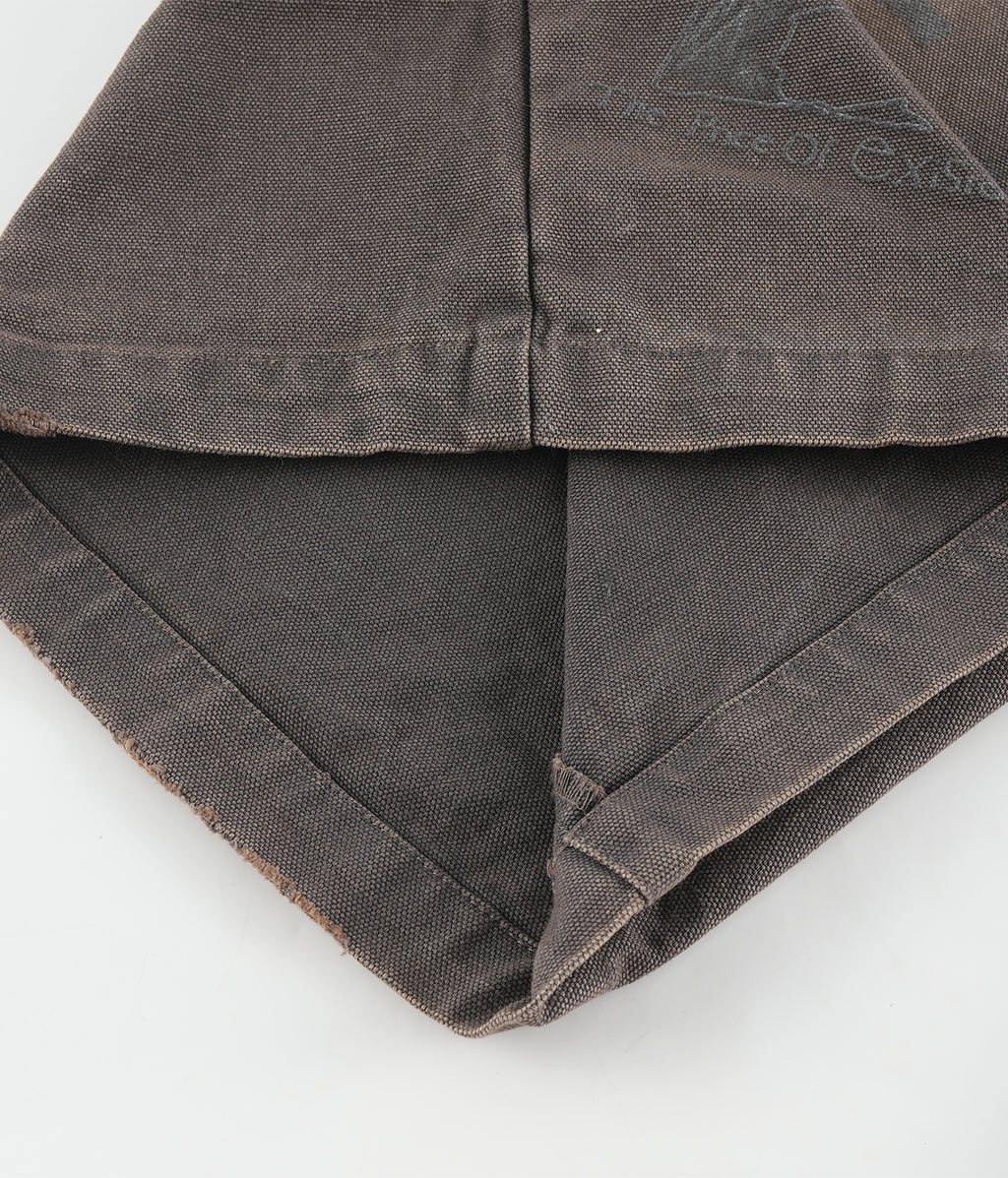 Studded Washed Canvas Shorts