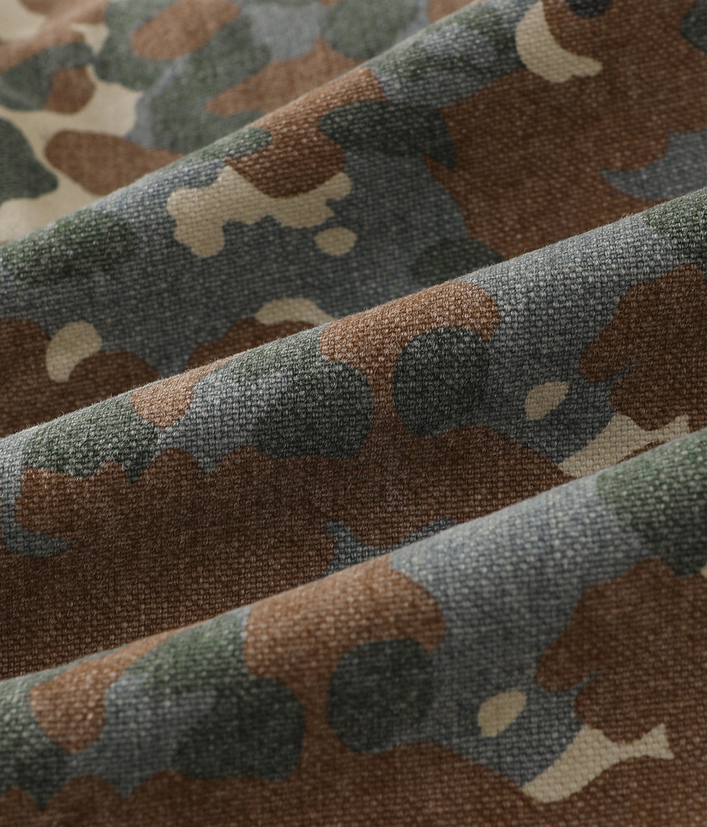 Vintage Washed Camouflage Cargo Shorts