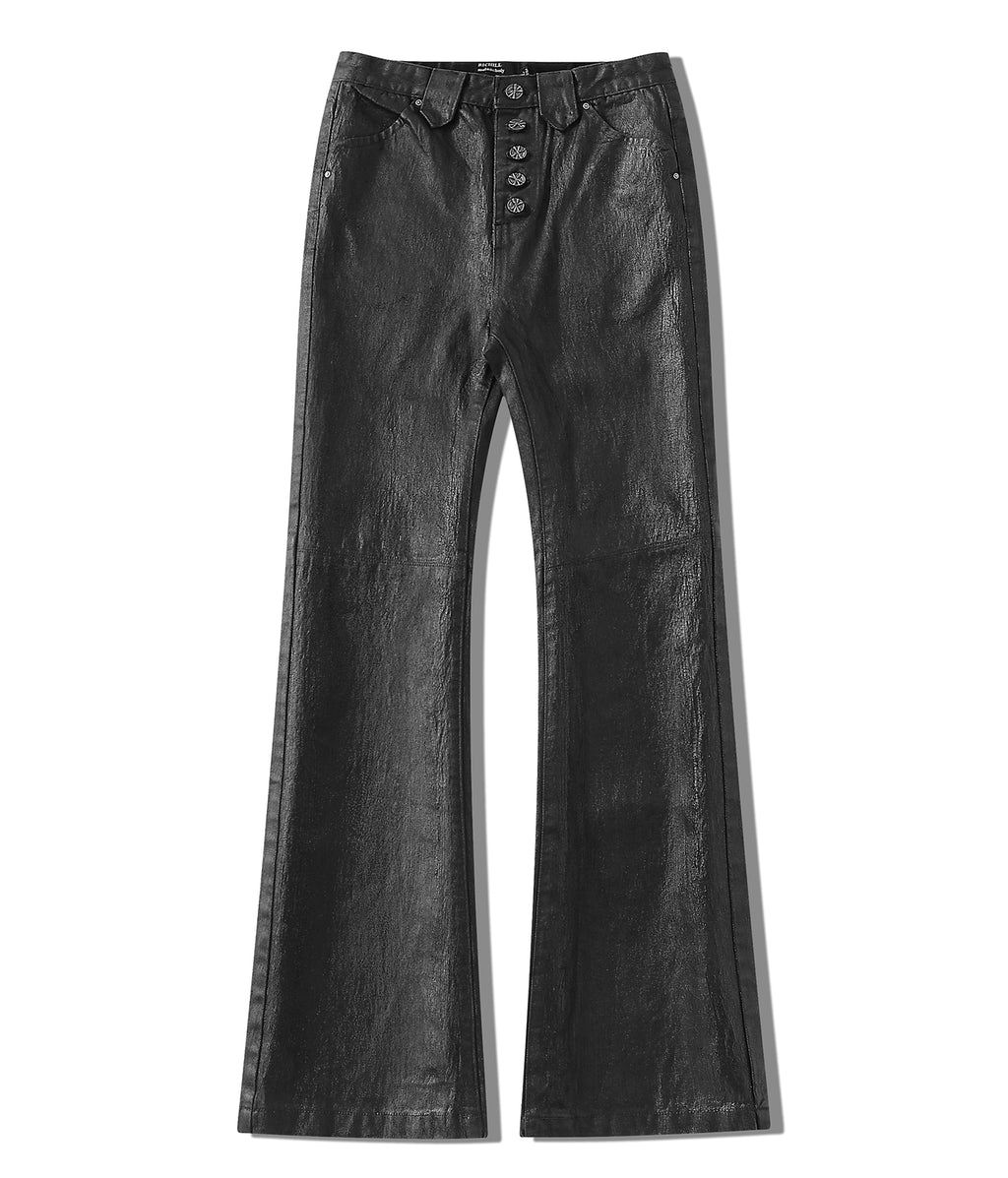 Waxed Flare Denim