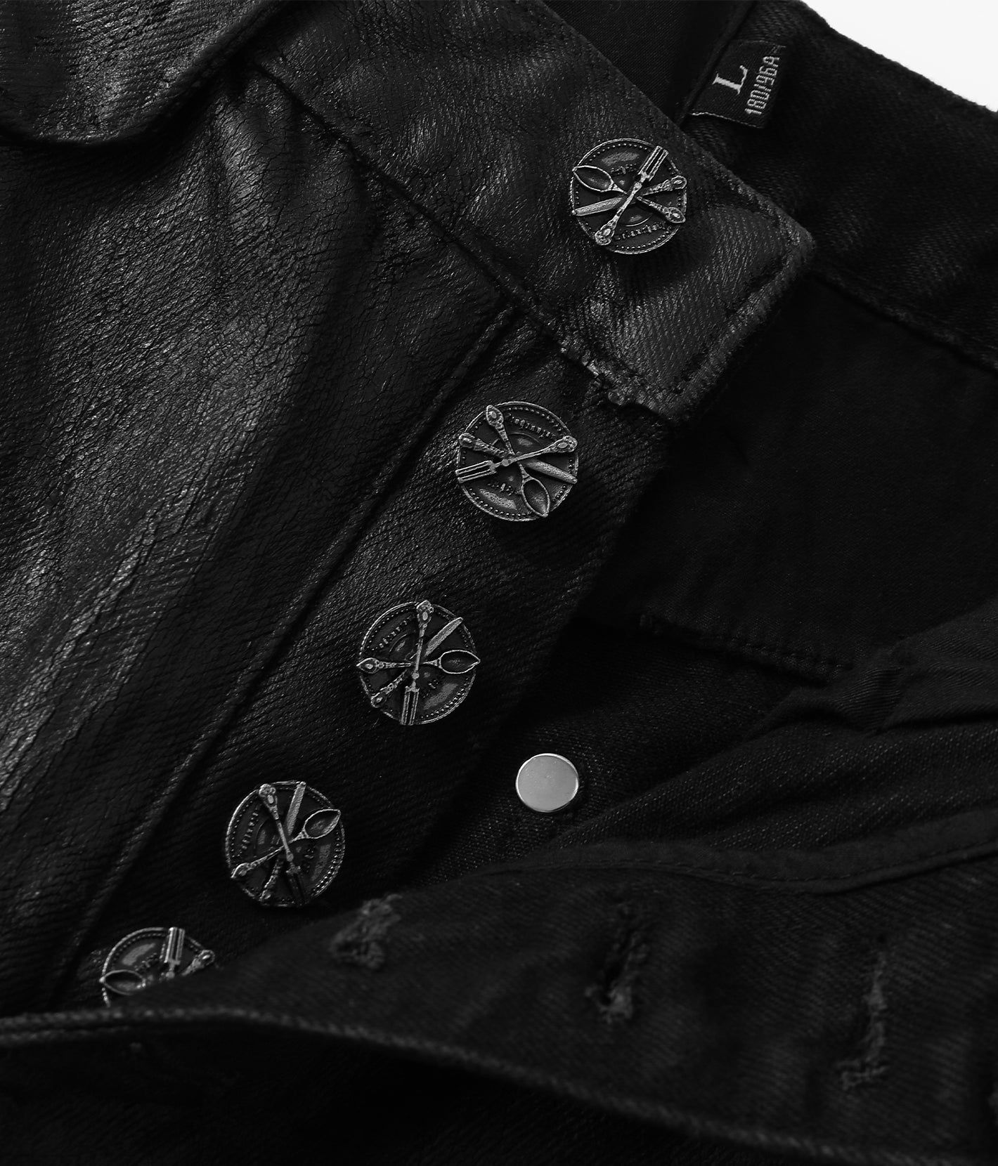 Waxed Flare Denim