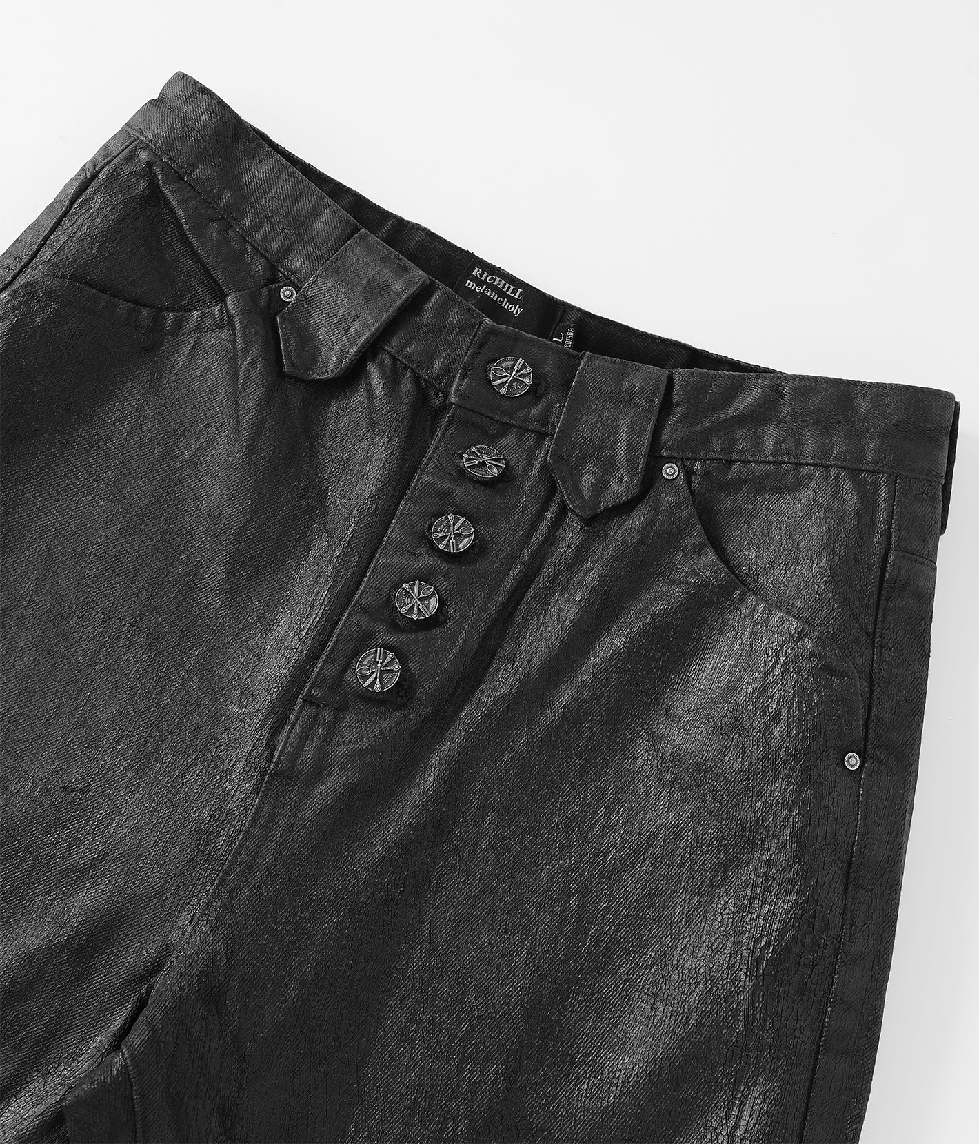 Waxed Flare Denim