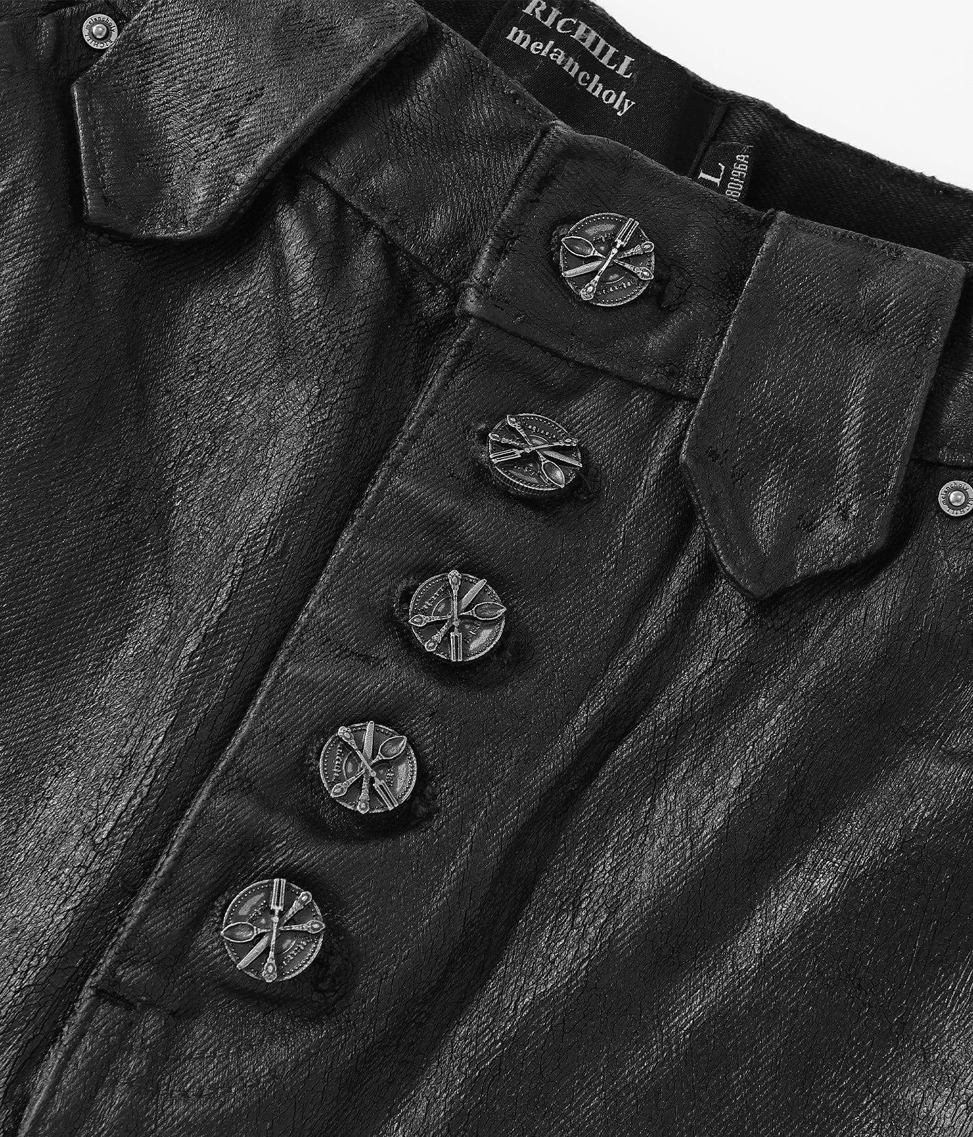 Waxed Flare Denim