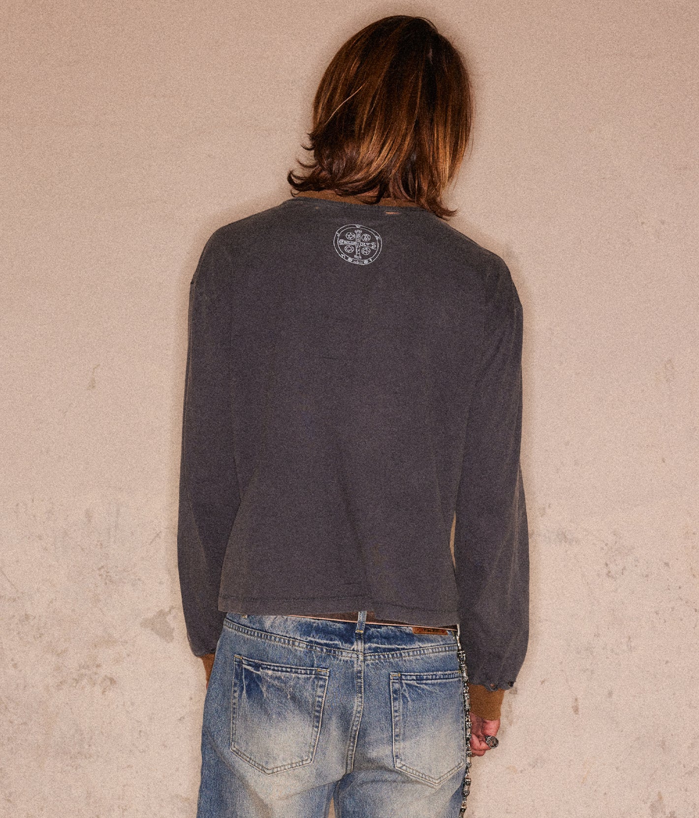 Studded Graphic L-S Tee | Richill Melancholy