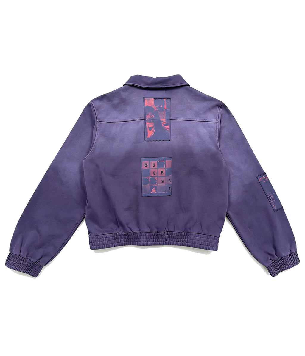 Washed Printed Patched Jacket | Richill Melancholy