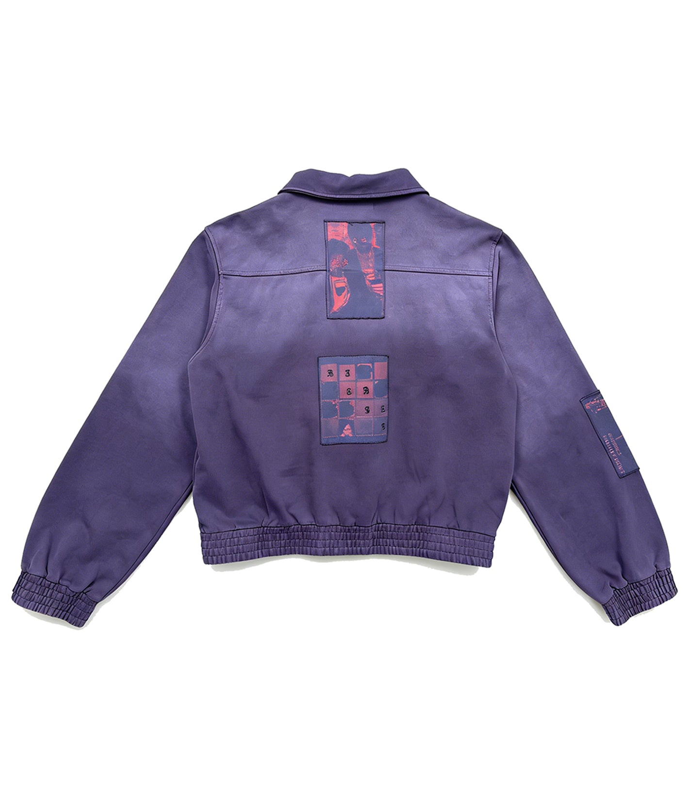 Washed Printed Patched Jacket | Richill Melancholy