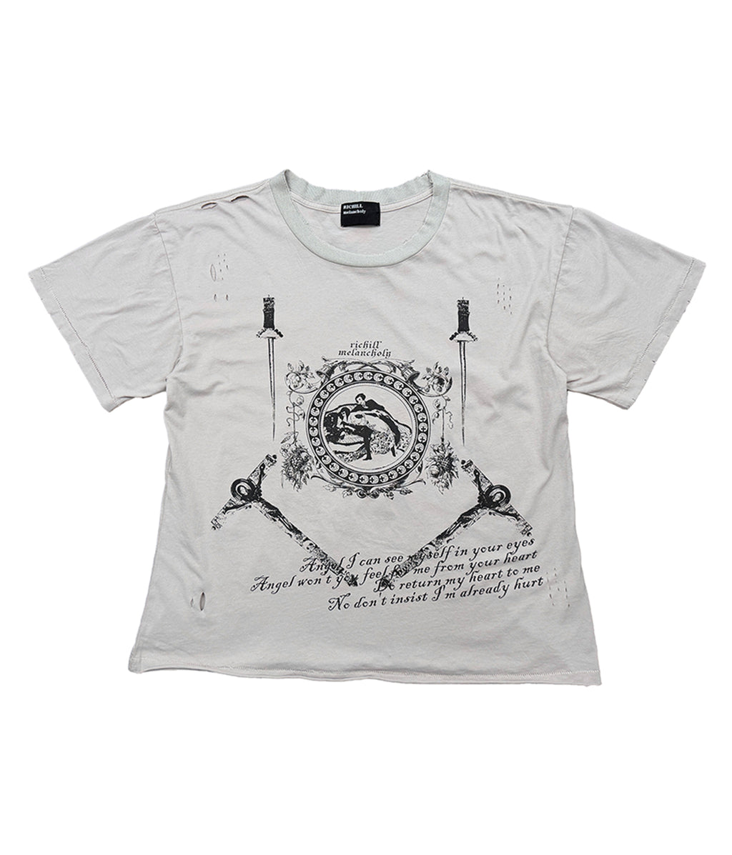 Dagger Frame Distressed Tee | Richill Melancholy