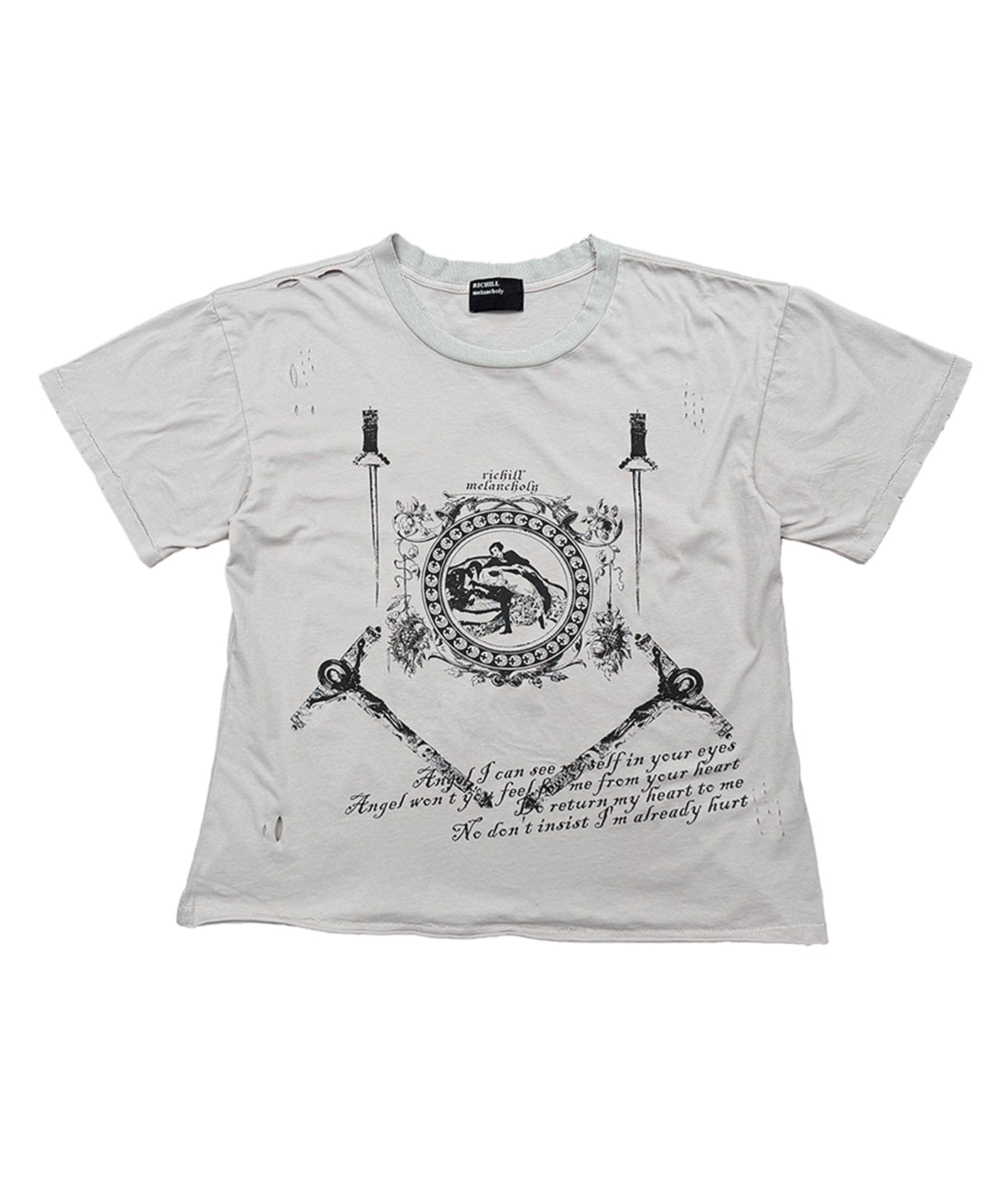 Dagger Frame Distressed Tee | Richill Melancholy