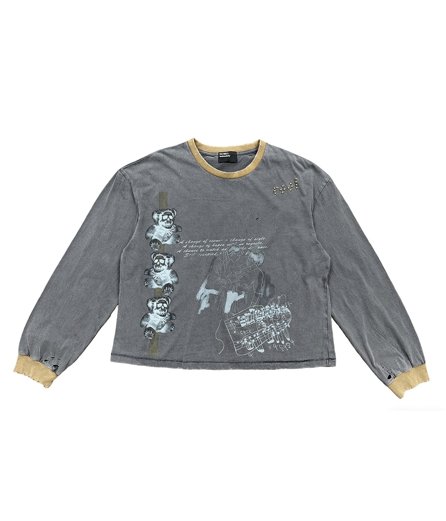 Studded Graphic L-S Tee | Richill Melancholy