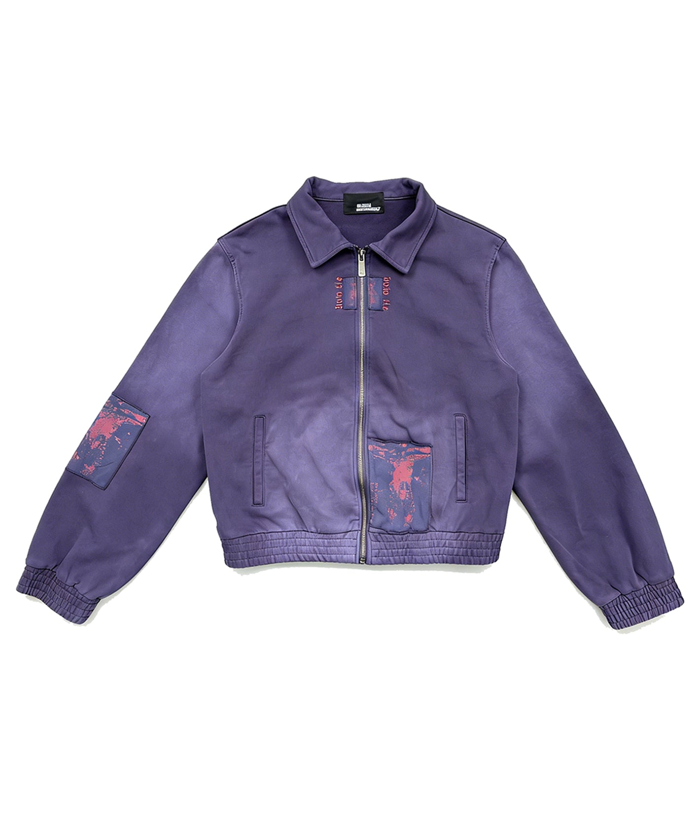 Washed Printed Patched Jacket | Richill Melancholy